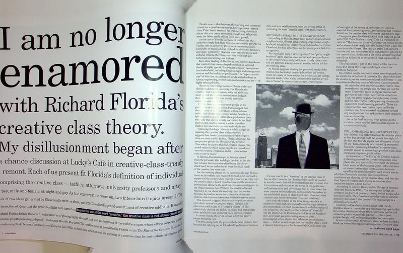 Urban Dialect Magazine Dec Jan 2004 Spencer Tunik MOCA Cleveland Seb Fontaine