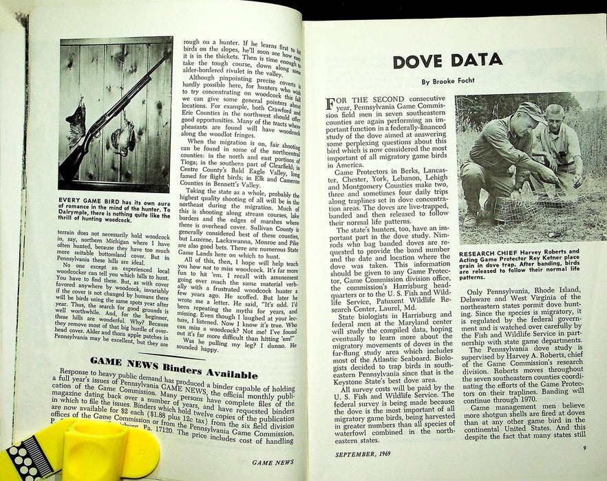 Pennsylvania Game News Magazine September 1969 Bow Hunting Deer Coon Hunt