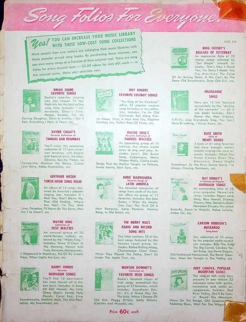 Sheet Music Santa Claus Is Comin To Town Haven Gillespie J Fred Coots Foxtrot 3