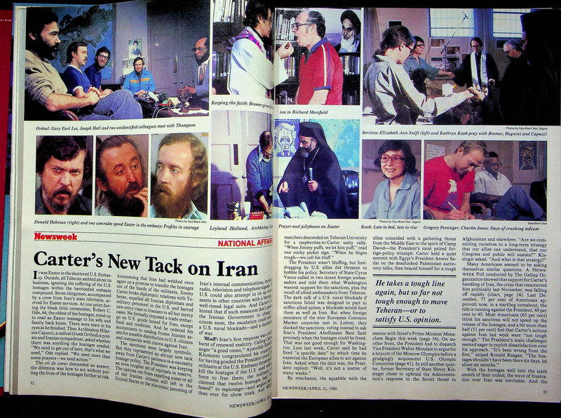 Newsweek Magazine April 21 1980 Tehran 53 Hostages Bill Rodgers Marathon Runner 4