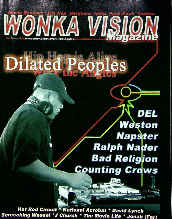 Wonka Vision November 2000 Napster, Ralph Nader, Counting Crows & Bad Religion