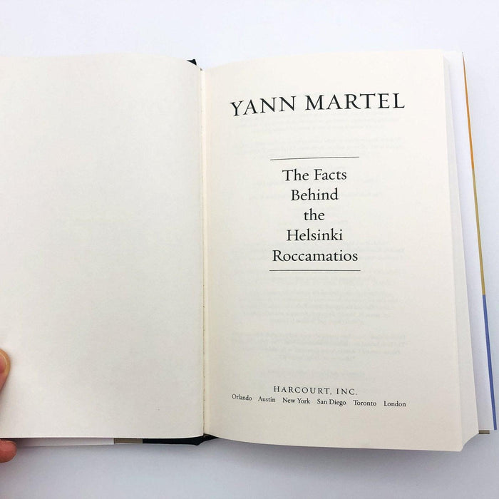 Facts Behind The Helsinki Roccamatios Hardcover Yann Martel 1993 1st Edition 7