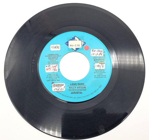 Billy Ocean Love Zone 45 RPM Single Record Jive 1986 JS1-9510 PROMO 2