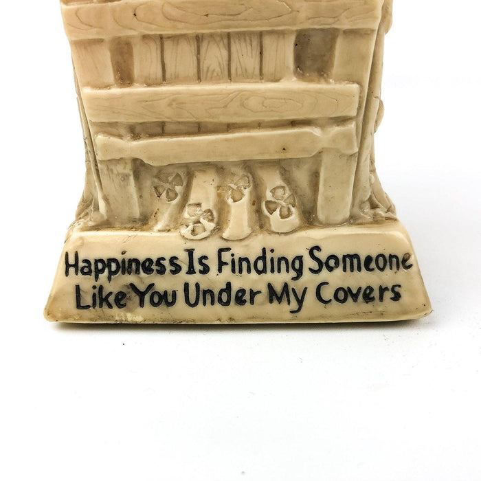 Russ Berrie Figurine Man in Bed Happiness is Finding Someone Like You... 3