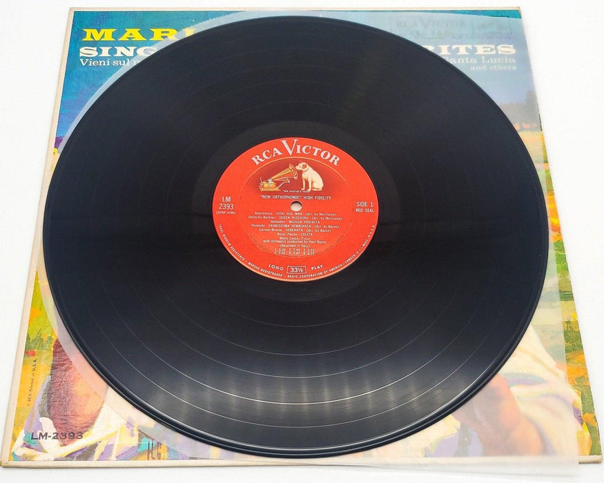 Mario Lanza Sings Caruso Favorites 33 RPM LP Record RCA Victor 1960 LM 2393 5
