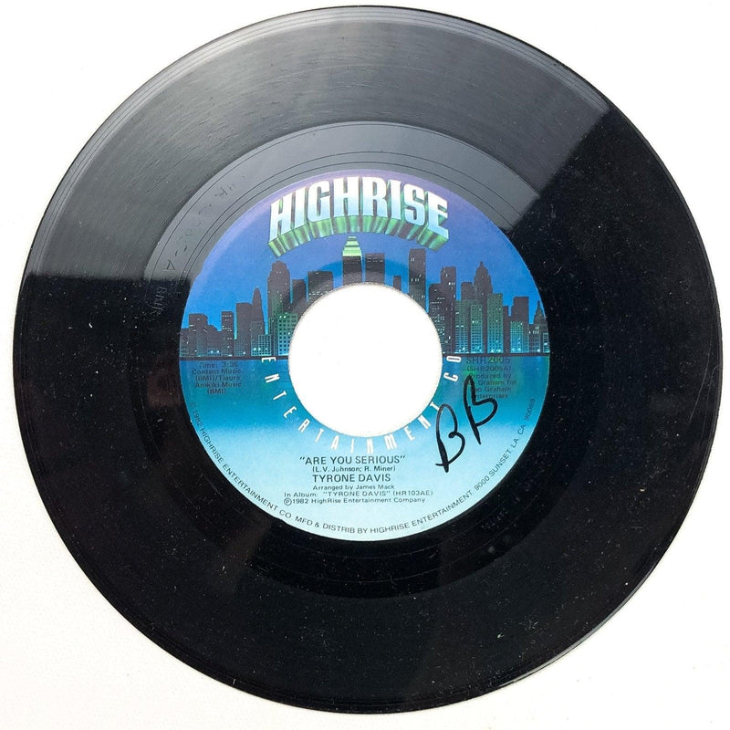 Tyrone Davis 45 RPM 7" Record Are You Serious / Overdue Highrise SHR2005 3