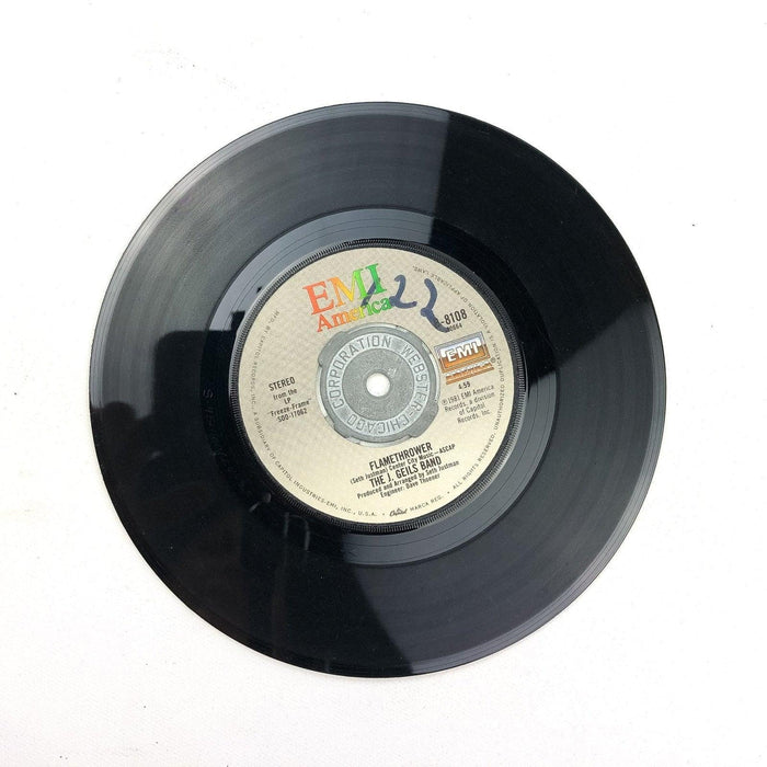 The J. Geils Band Freeze-Frame / Flamethrower 45 RPM 7" Single EMI America 1982 3