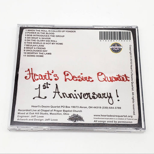 Heart's Desire Quartet 1st Anniversary Live Concert Album CD Self Published 2018 2