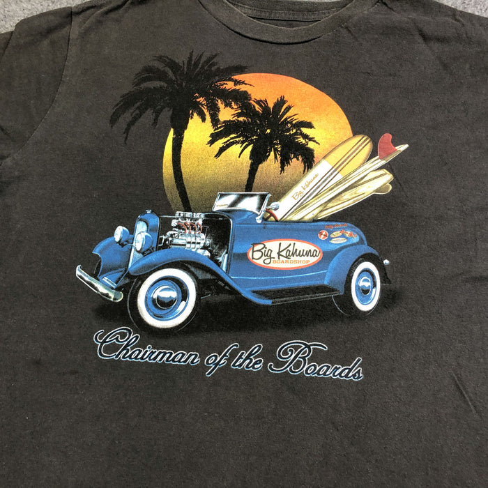 Big Kahuna Boardshop T Shirt XL Puritan Brown Cotton Surfboard Surfer Dude Tee