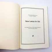 New Lamps For Old Hardcover George W. Knepper 1970 Urban Higher Education Akron 7