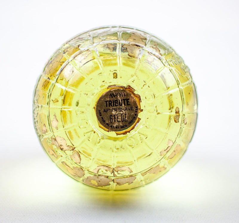 Vintage Avon Tribute After Shave Splash - Glass Globe Bottle 6.0 Oz 5