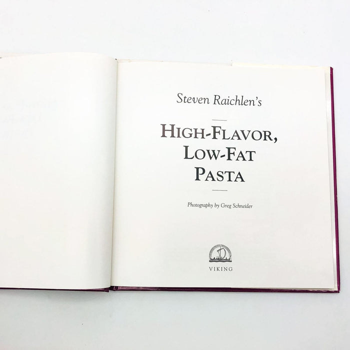 High Flavor Low Fat Pasta HC Steven Raichlen 1996 Recipe Cookbook 1st Edition 7