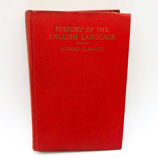 History Of The English Language HC Albert C Baugh 1935 1st Edition No Cover 2