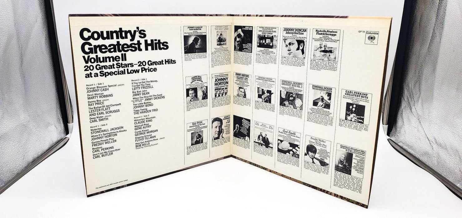 Country's Greatest Hits Volume II 33 RPM Double LP Record Columbia 1969 GP 19 5