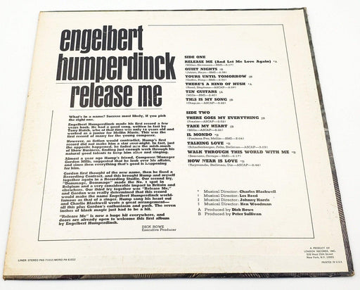 Engelbert Humperdinck Release Me 33 RPM LP Record Parrot 1967 Cover Wear 2
