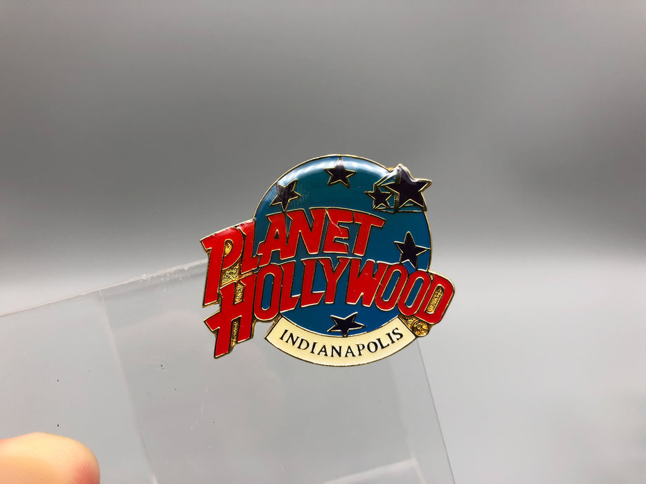 Vintage Planet Hollywood Lapel Pin Indianapolis Enamel Epoxy Restaurant Souvenir