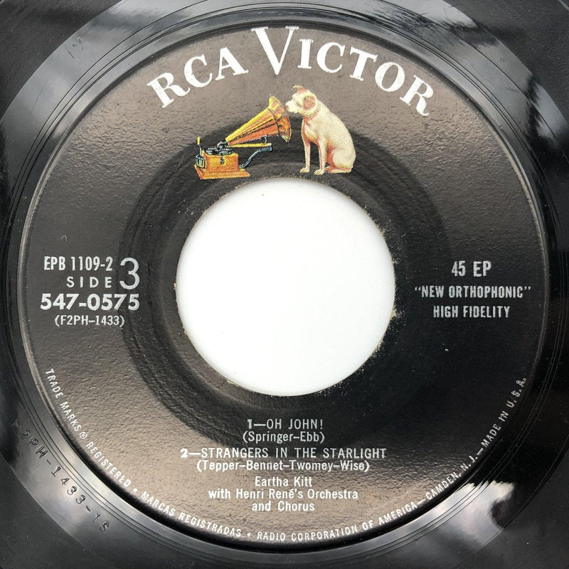 Eartha Kitt Down to Eartha I've Got That Lovin' Bug Itch 2x 7" EPB 1109-2 RCA 1