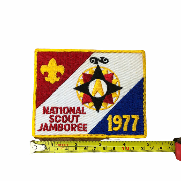 Boy Scouts of America BSA National Scout Jamboree Patch 1977 Med. Glue Back 3.5" 4