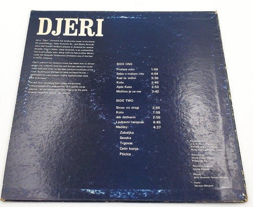 Jerry Grcevich Djeri 33 RPM LP Record J.J.G Records Tamburitza Music 2