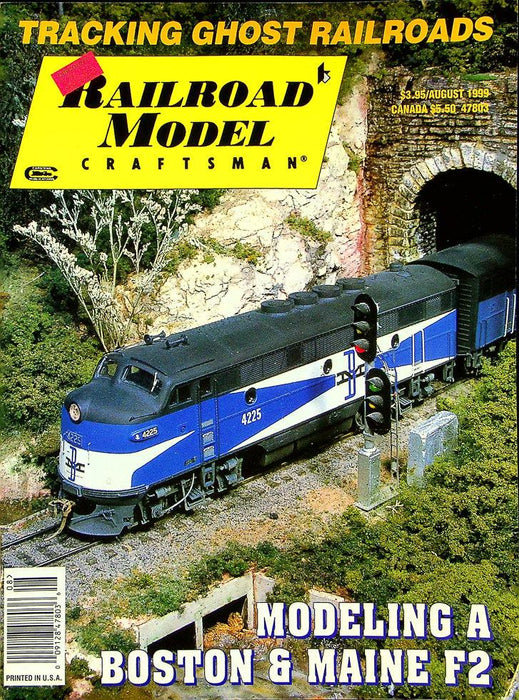 Railroad Model Craftsman Magazine August 1999 Vol 68 No 3 Boston & Maine F2