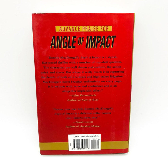 Angle Of Impact Hardcover Bonnie MacDougal 1998 Airplane Crash Civil Lawsuit 2