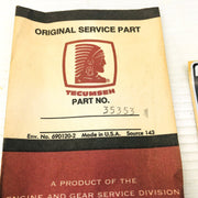 Tecumseh 35353 Engine Sticker Decal 8 HP Genuine OEM New Old Stock NOS 2