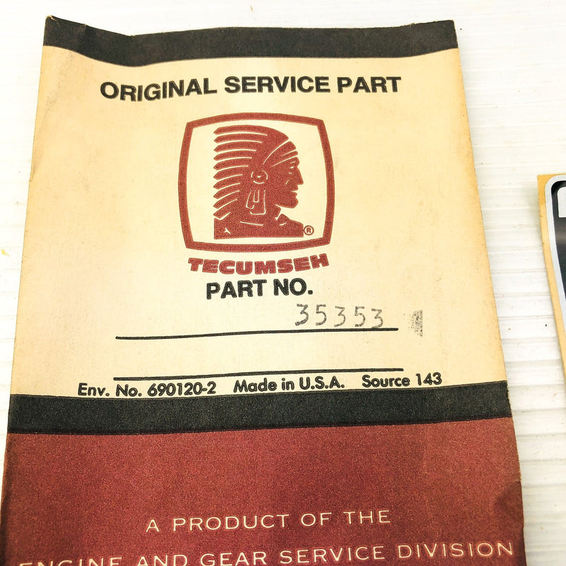Tecumseh 35353 Engine Sticker Decal 8 HP Genuine OEM New Old Stock NOS 2