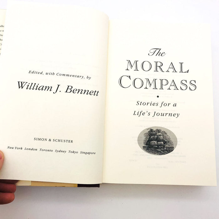 The Moral Compass Hardcover William J. Bennett 1995 Life's Journeys 1st Edition 7