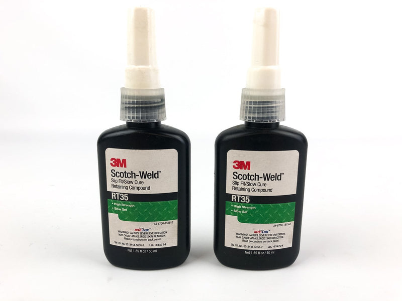3M RT35 Scotch Weld Slip Fit/Slow Cure Retaining Compound 1.69 FL OZ 2pk 5