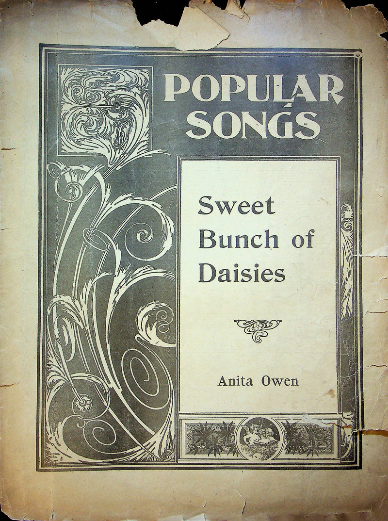 Sweet Bunch of Daisies Vintage Sheet Music Piano Song Anita Owen 1