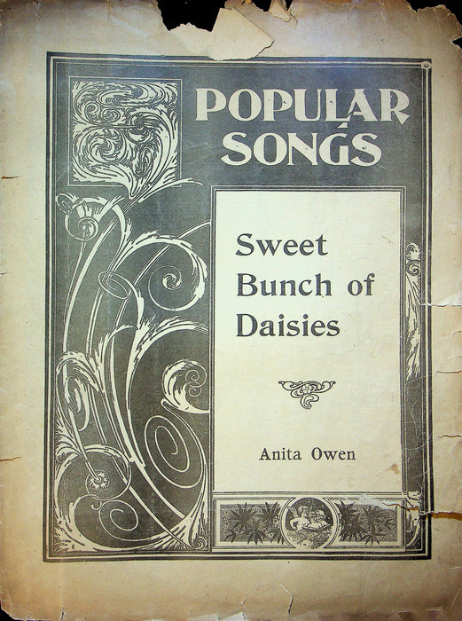 Sweet Bunch of Daisies Vintage Sheet Music Piano Song Anita Owen 1