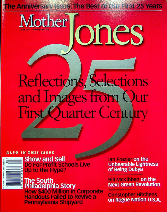 Mother Jones Magazine June 2001 25th Anniversary Issue