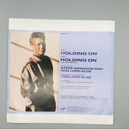 Steve Winwood Holding On Single Record Virgin 1988 7-99261 2