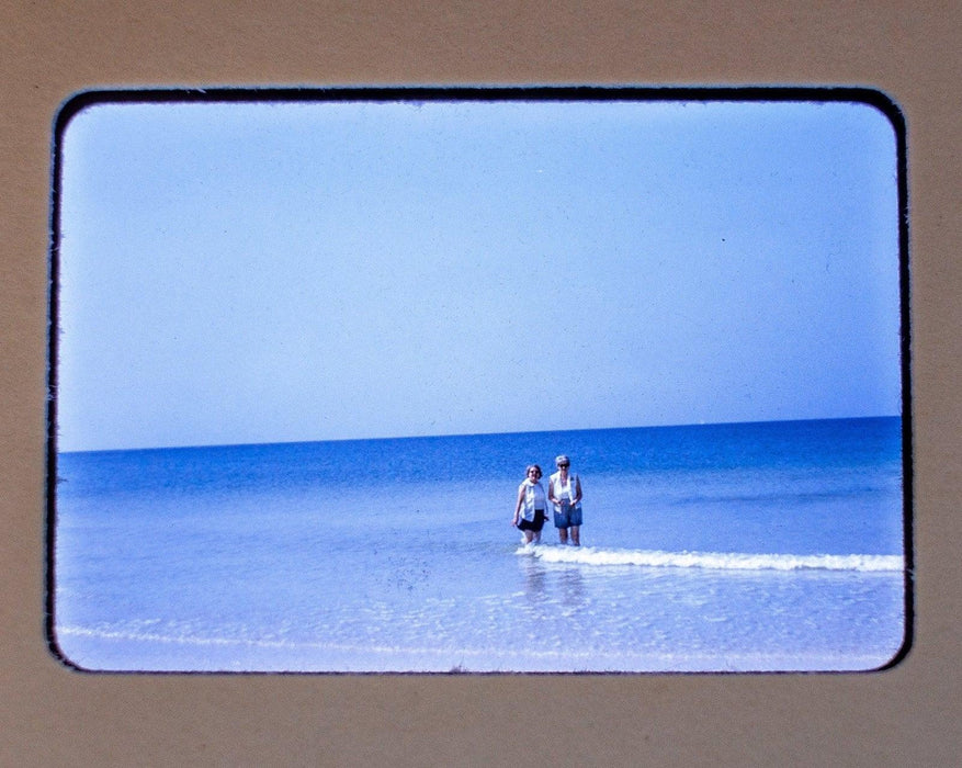 Vintage 35mm Photo Transparency Slides - Family at the Beach 1974 | Lot of 3 4
