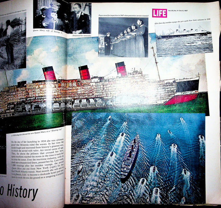 Life Magazine October 6 1967 Last Crossing Queen Mary Ship Middle East Trouble 3