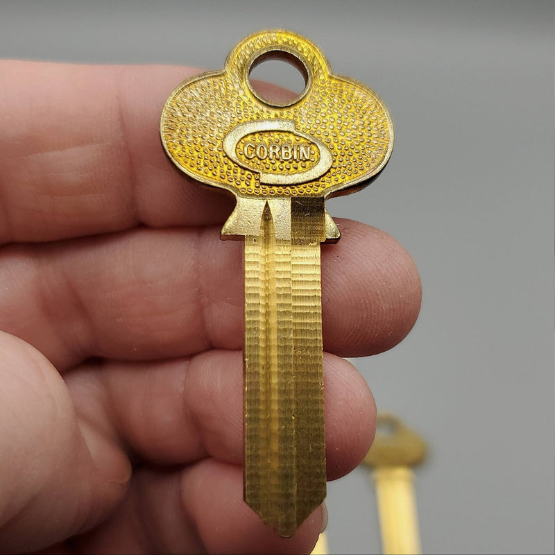 5x Corbin BX4-57D1 Key Blanks 57D1 Keyway Brass 6 Pin NOS 1