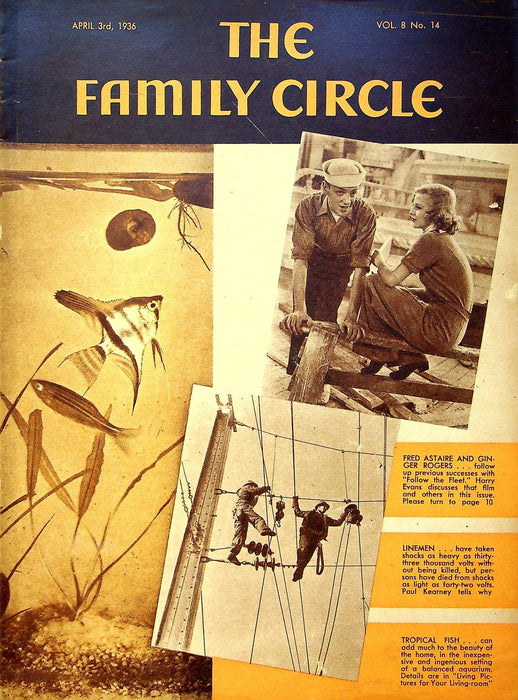 The Family Circle Magazine April 3 1936 Fred Astaire & Ginger Rogers 1