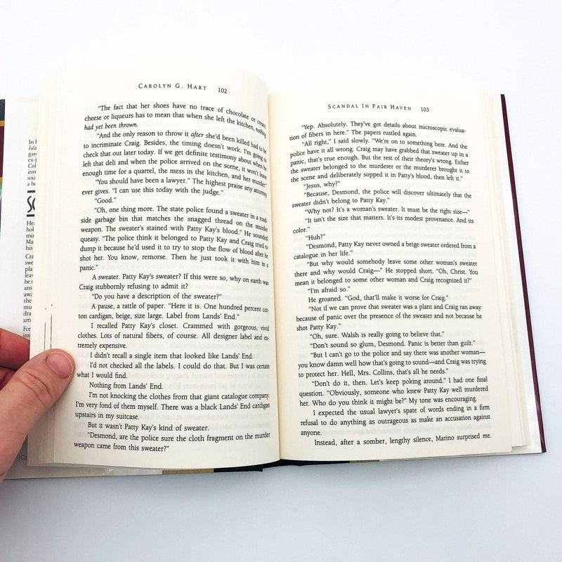 Scandal In Fair Haven Hardcover Carolyn Hart 1994 Henrietta Collins Sleuth PI 9