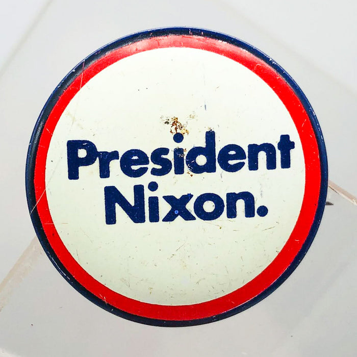 President Nixon Button 1" Pin Presidential Political Campaign Red White Blue 1