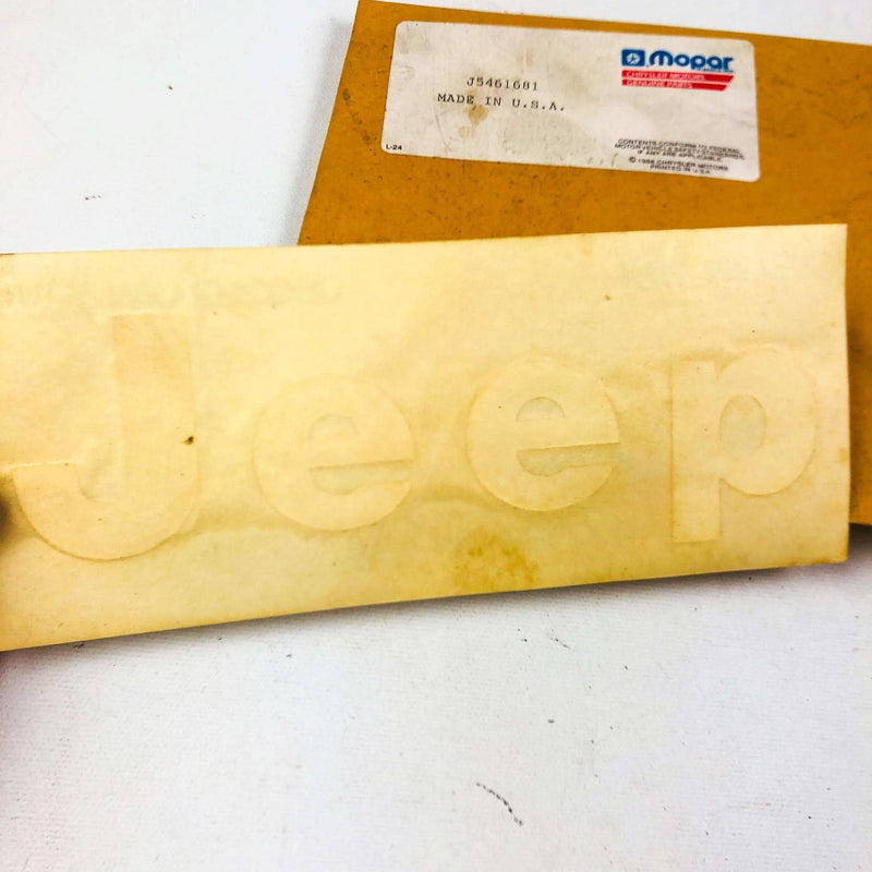 Mopar J5461681 Jeep Decal White for CJ Scrambler 81-86 OEM New Old Stock NOS
