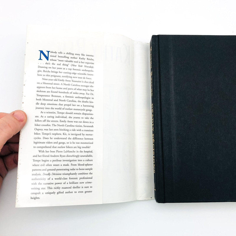 Deadly Decisions Hardcover Kathy Reichs 2000 Forensic Anthropologist Mystery 6