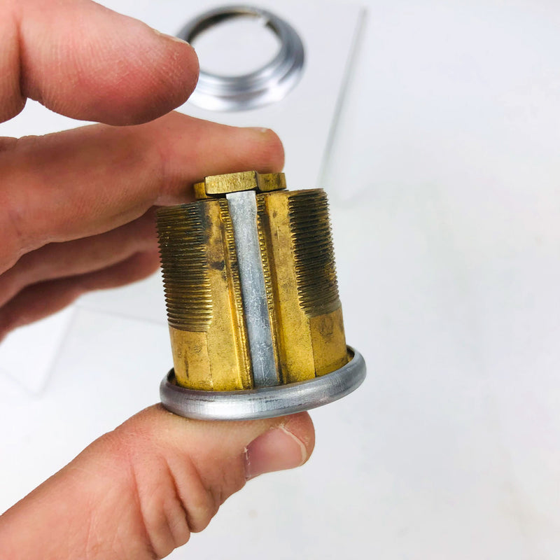 Yale Mortise Cylinder 1152 1-1/4" US26D Satin Chrome 6 Pin New Old Stock NOS