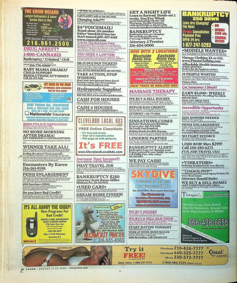 Cleveland Scene Magazine August 2005 No 33 James Renner Now What Jeffrey Krotine 4