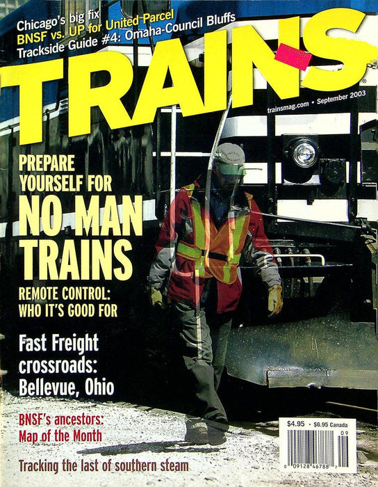 Trains Magazine September 2003 Vol 63 No 9 Prepare For No Man Trains