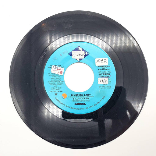 Billy Ocean Mystery Lady 45 RPM Single Record Jive 1984 JS1-9374 PROMO 2