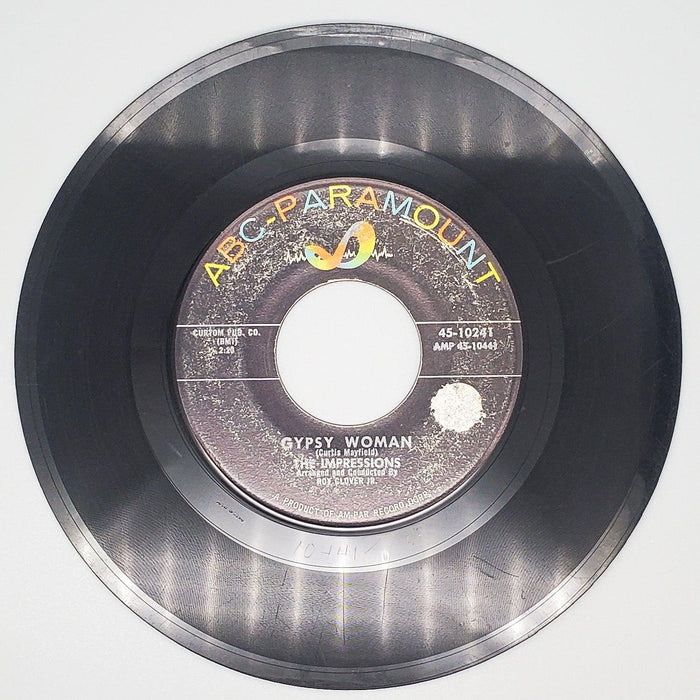 The Impressions Gypsy Woman Record 45 RPM Single 45-10241 ABC-Paramount 1961 1