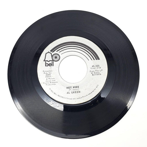 Al Green Hot Wire 45 RPM Single Record Bell Records 1972 45,305 1