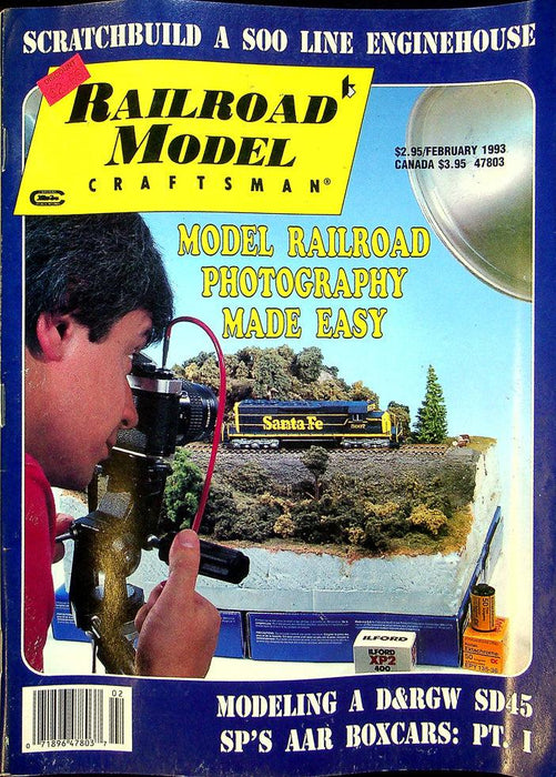 Railroad Model Craftsman Magazine February 1993 Vol 61 No 9 Photography Easy