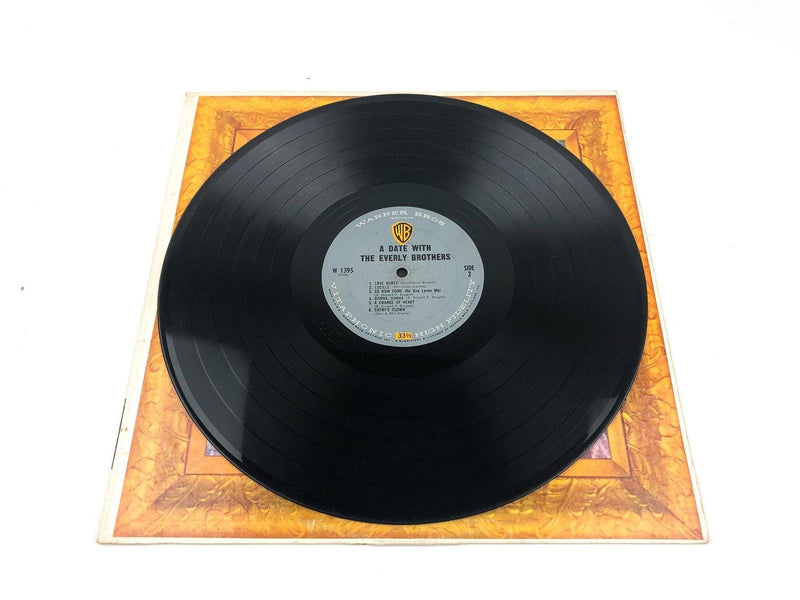 Everly Brothers A Date With the Everly Brothers Record LP W 1395 Warner Bro 1960 7