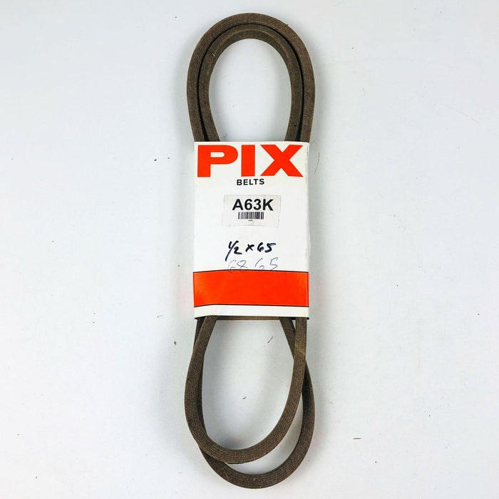 Pix Belts A63K 1/2 x 65 Lawn Mower V Belt USA Made New Old Stock NOS 4H650